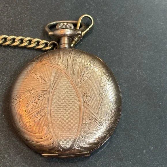 Vintage Elgin Pocket Watch with Chain